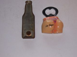 Vintage Pabst Blue Ribbon Beer and Novelty Vegas bottle openers 2