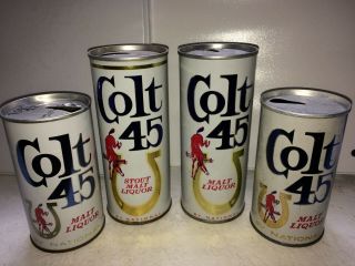 Colt 45 Steel Beer Cans By National Brewing Company