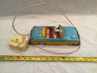 Vintage Bindscheidler Imprimeto German Dream Car Tin Toy Remote Control Car
