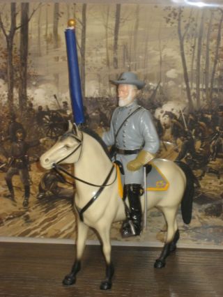 Hartland General Lee Complete With Rider Horse Hat Saddle Sword Flag