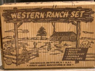 Marx Western Ranch Set W/ Box