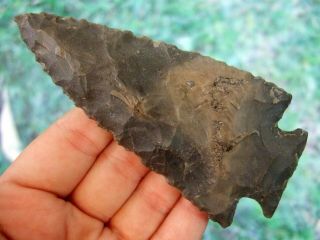 Fine 4 1/8 Inch Kentucky Hardin Point With Arrowheads Artifacts