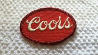 Coors Beer Patch,  Vintage,  Embroidered,  2 3/4 " X 2 "