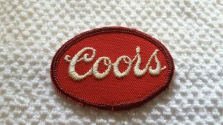 Coors Beer Patch,  Vintage,  Embroidered,  2 3/4 