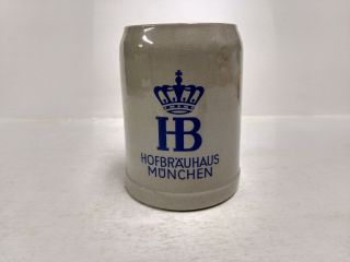 Vintage West Germany Hofbrauhaus Munchen 0.  5l Gerz Ceramic Stein Hd180