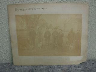 1896 Outdoor Photo Of Men & Dogs Ready For Fox Chase/hunt - Elizabethtown,  Pa