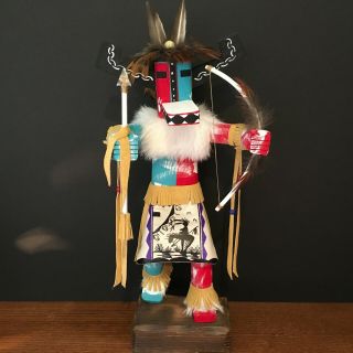 Hototo Dancer Kachina Doll 16 " Signed By Navajo Artist In Mexico