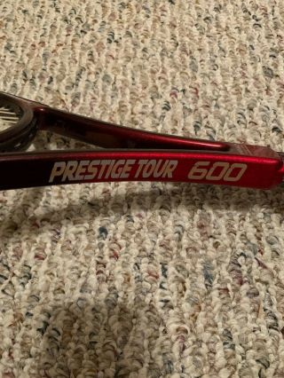 Vintage HEAD Prestige Tour 600 Mid Size Tennis Racquet w/4.  3/8 Grip 3