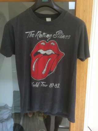 The Rolling Stones World Tour 1981 - 1982 T Shirt Large Vintage