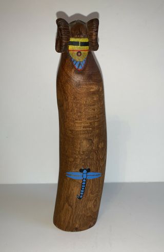 Alicia Sahmie Warrior Maiden Hopi Kachina Native American Wood Carved Sculpture