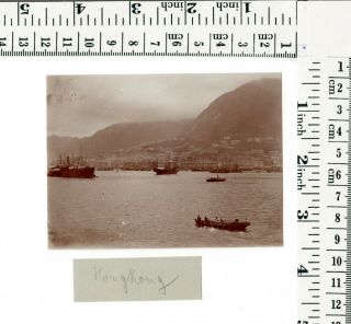 China Hongkong 香港 Overview from the Sea - orig.  photograph ≈ 1905 2
