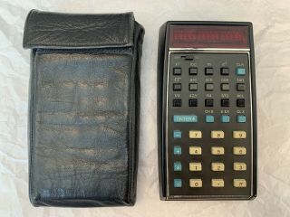 Vintage Hp - 35 Hewlett Packard Scientific Calculator And Case,