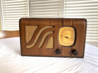 Vintage Art Deco Philco Tube Radio Model 39 - 6
