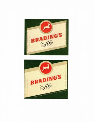 Canadian Label - The Carling Breweries Ltd. ,  - - " Brading 