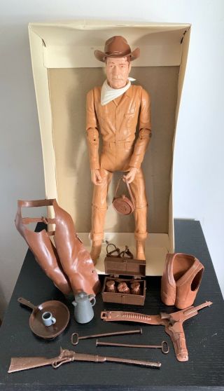 Marx Vintage Johnny West Figure With Box And Accessories