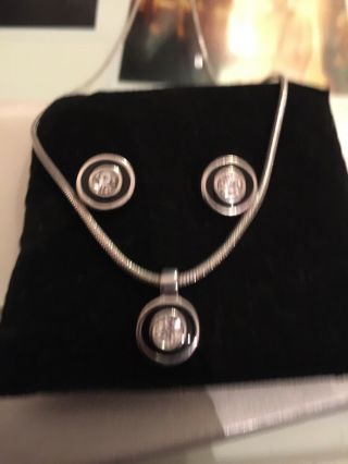 Christian Dior Vintage Necklace And Earring Set