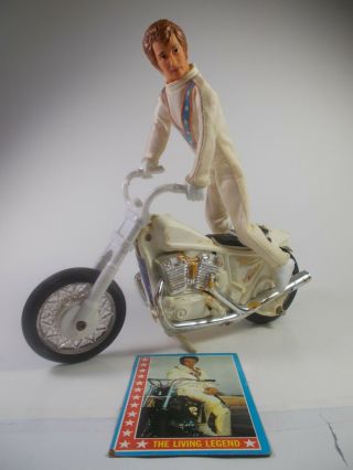 Evel Knievel Figure And Stunt Cycle