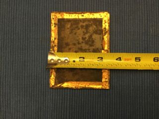 Antique 1800 ' s Ambrotype Civil War Era Glass B&W Photo In Copper Metal Frame 6