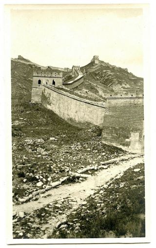 China The Great Wall At Nankou Pass Gate Vintage Coll.  E.  Boerschmann 1916