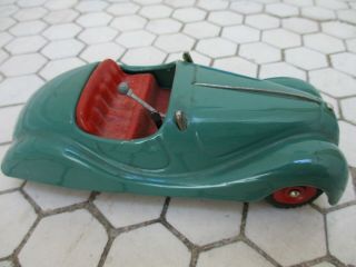 Vintage Schuco Wind Up Friction Die Cast Toy Cars Examico 4001 Green Convertible