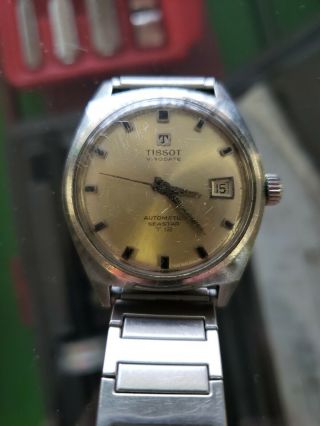 Tissot Visodate Automatic Seastar T.  12 Watch Stainless Vintage