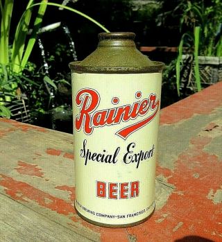Rainier Special Export Low Profile Irtp Cone Top Beer Can