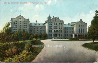 Photo 1900s Wheeling Wv " Mount De Chantal Academy "