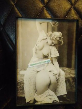Vintage Erotica Lesbian Spanking Picture 5x7 Framed Sexual Naked Women Art Nude