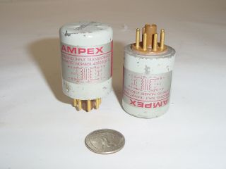 2 Vintage Ampex 350 351 Ag440 Plug - In Bridging Input Transformer 4580200 - 01 Pair