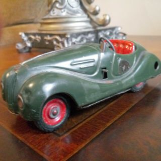 Vintage Schuco Examico 4001 Clockwork Bmw Green Convertible Auto