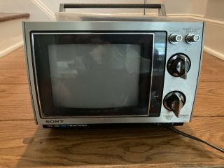 Vintage Sony Econoquick Color Tv Kv - 8000; Retro Gaming & Great Nostalgia