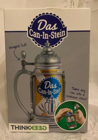 Das Can - In - Stein Hinged Lid - Turns 12 Oz Can Into German Stein - Think Geek