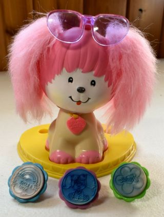 Vintage 1982 Poochie For Girls With Stamper Paws & Base By Mattel