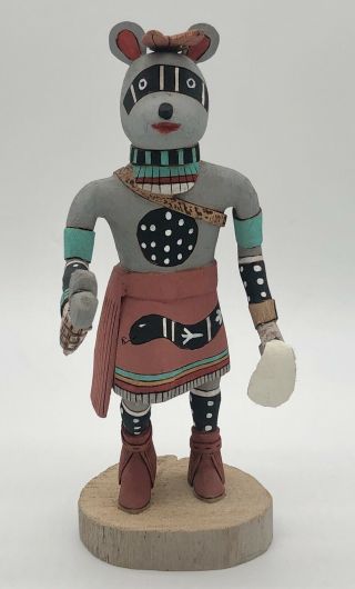 Hopi Field Mouse Kachina Doll Signed By D.  Adams