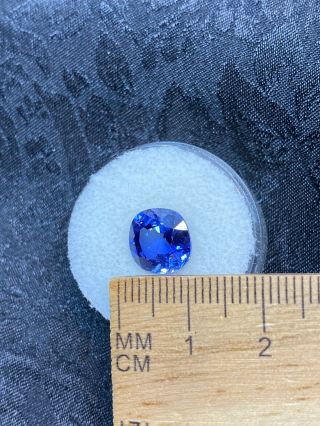 Unknown Faceted Blue Gemstone In Gem Jar - 4.  85ct - Vintage Estate Find