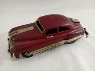 1950 Pontiac 2 Door Sedan Japan Tin Friction 6 " Car Complete Purple