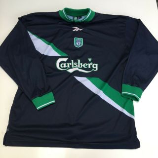 Liverpool Fc Vintage 1999/2000 Away Shirt Carlsberg Reebok Size 38 - 40