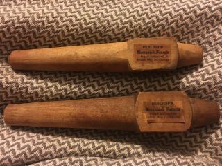 Redlich’s Warranted Faucets Wood Spout Fully Saturated Chicago Set Of 2 Retro