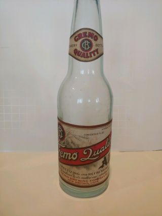 12oz.  Irtp Cremo Quality Ale Bottle From Cremo Brewing Co Britain Conn.