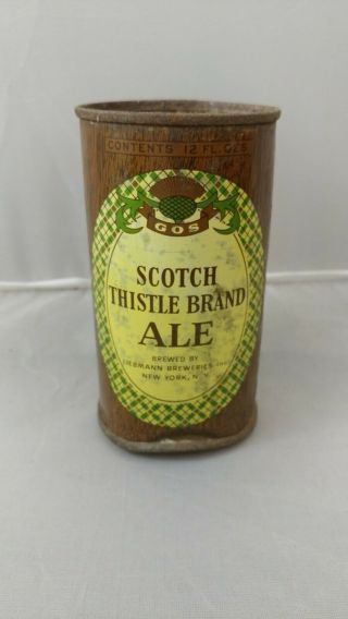 Thistle Brand Scotch Ale Rheingold Irtp Flat Top Beer Can Liebman Breweries Ny