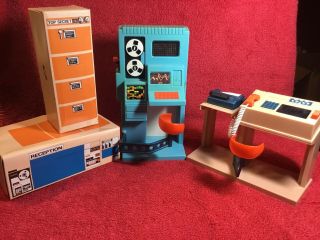 70s Sears Airline Reservation Computer Play Set For (barbie Or Mego Size) Dolls