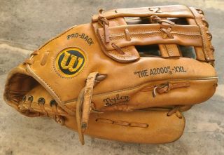 Vintage Wilson “ The A2000” - Xxl Adult Baseball Glove - Made In Japan