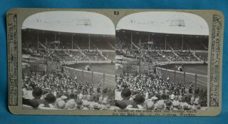 Scarce 1924 Stereoview Photo British Empire Exhibition Wembley Stadium Rodeo 2