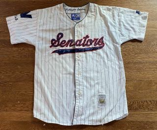 Vintage Washington Senators 1990s Starter Mlb Baseball Jersey Shirt Size Large