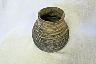 Anasazi Pottery corrugated jar (large) 6.  5 