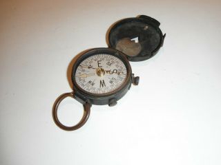 Vintage Wwi Era U.  S.  Engineer Corps Compass Plan Ltd.  Neuchatel,  Switzerland