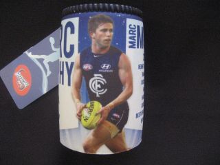 Afl Carlton Blues Stubby Holder - Marc Murphy 2012 Stats - With Tag