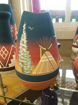 South Dakota Authentic Indian Vase Sioux Native American Christmas Star