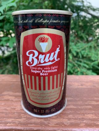 Brut Beer Can - Lone Star Brewing - San Antonio Texas - No Bottom - Shape