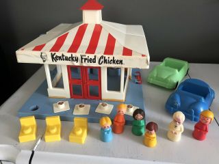 Vtg 1970’s Kentucky Fried Chicken Kfc Play Set Child Guidance Colonel Sanders